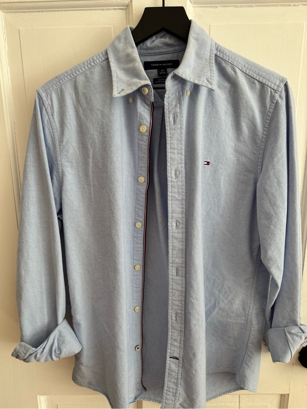 Tommy Hilfiger Pale Blue Denim Button-Down Oxford Shirt